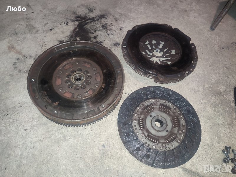 Маховик притискател и феродов диск за Ауди А6 ц6 4ф 3.0тди Audi A6 c6 4f 3.0tdi, снимка 1