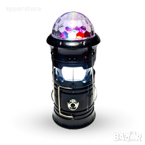 Лампа за къмпинг с батерия и диско топка за парти Digital One SP00410 SX-6888T -3 режима на светене, снимка 1