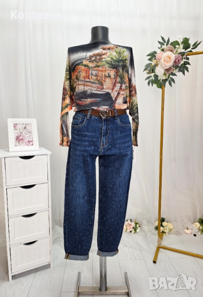 Нови дамски дънки и блузи, снимка 1