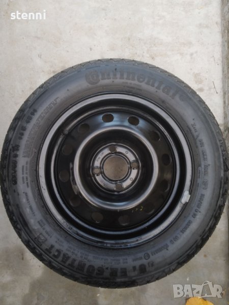 Метална джанта 14 цола с нова гума за Рено, Нисан, Опел, снимка 1
