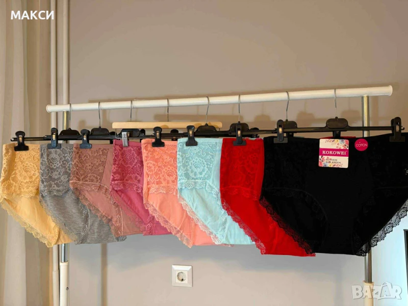 Макси модерни висококачествени памучни еластични бикини с висока талия в различни цветове + красиви , снимка 1