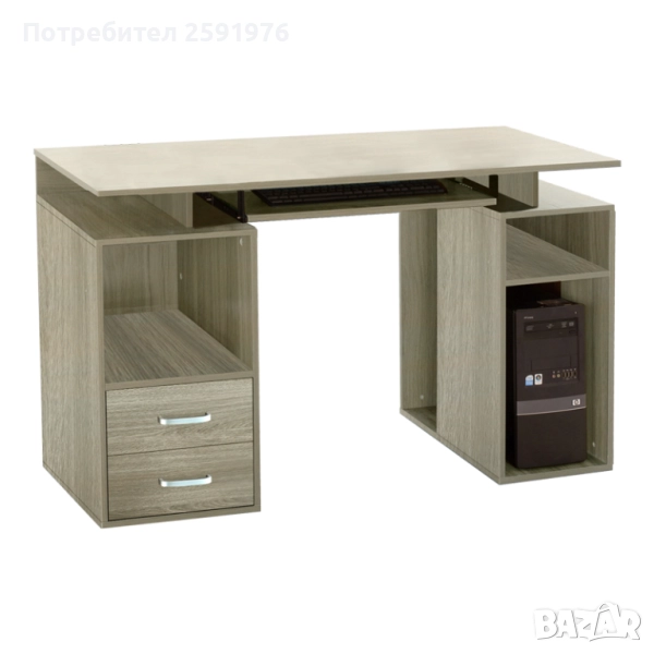 Бюро, Liberion, Натурален, Дърво, 120х55х76см., снимка 1