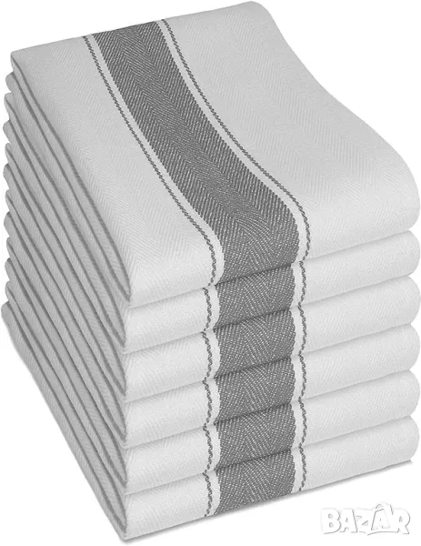 Комплект от 6 Броя Професионални Кухнески Хавлиени Кърпи/Покривки Olivia Rocco 100% Памук, 50x75см!, снимка 1