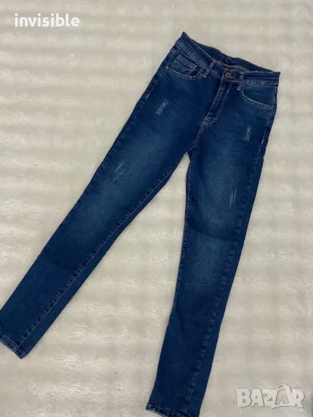 Дамски дънки с висока талия, снимка 1