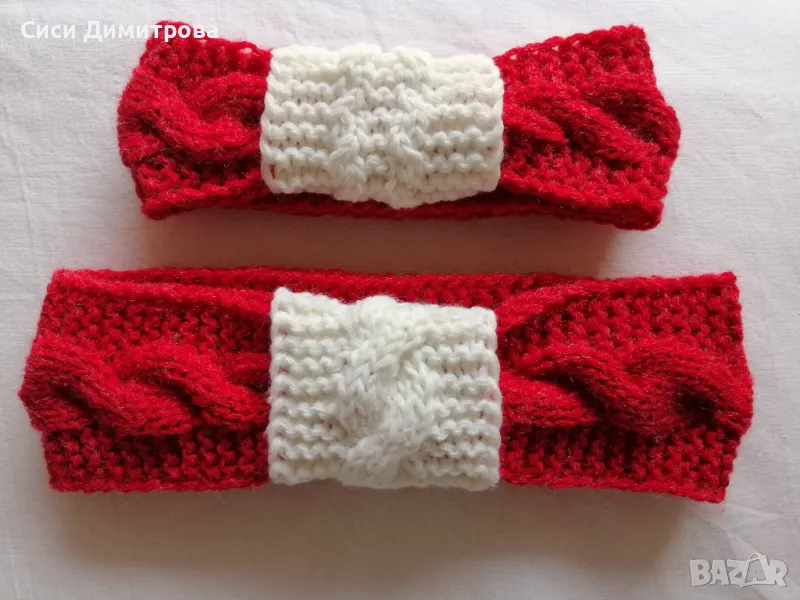 Ленти за глава, ръчно плетиво, снимка 1
