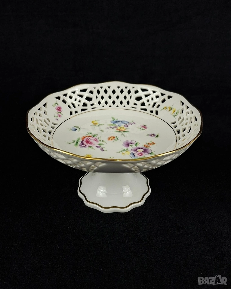 Ажурена фруктиера на столче - Burg Lindau, снимка 1