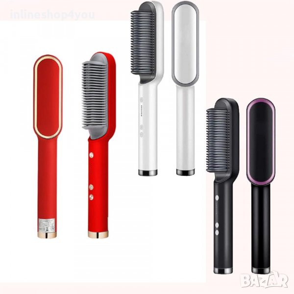 Иновативна професионална преса за коса тип четка , снимка 1