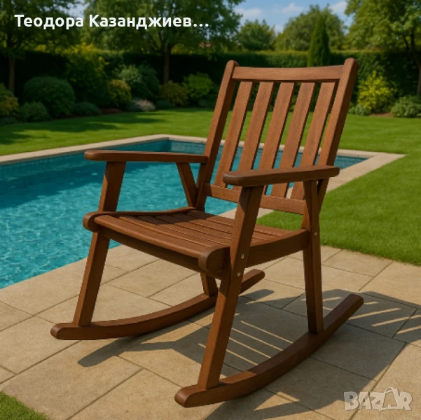 Люлеещ се стол, Muhler Meranti, снимка 1