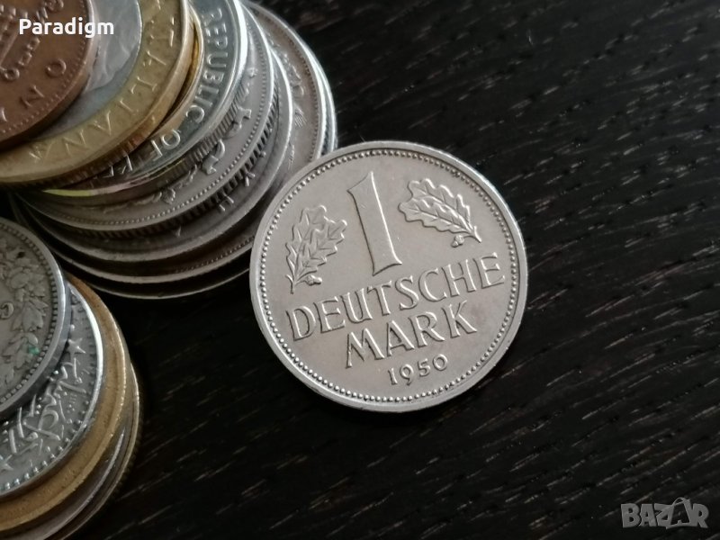 Монета - Германия - 1 марка | 1950г.; серия D, снимка 1