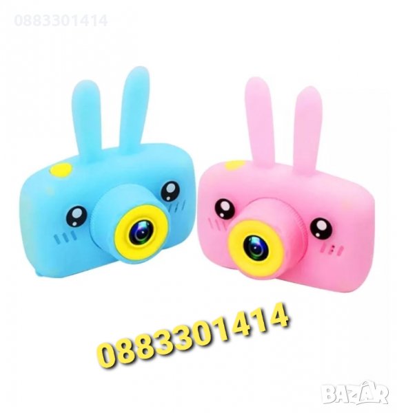 Дигитален Детски фотоапарат Зайче HD, Снимки и видео, снимка 1