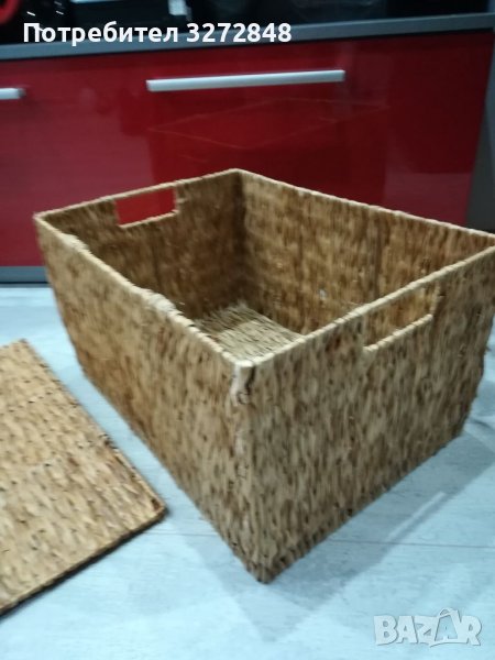 Плетен сандък( панер) 50/37/29см, снимка 1