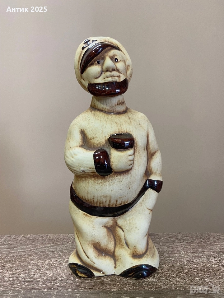 Винтидж керамичен щоф „Моряк с халба“, снимка 1