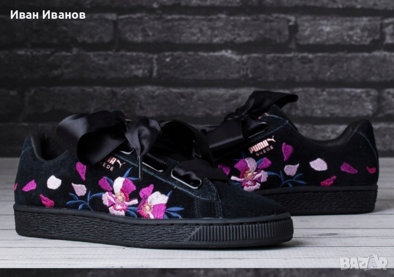 Puma Suede Heart Flowery  кецове / маратонки номер 39, снимка 1