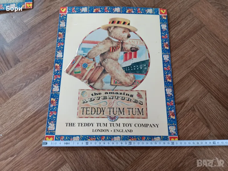 Стара метална табела Teddy Tum Tum /1, снимка 1