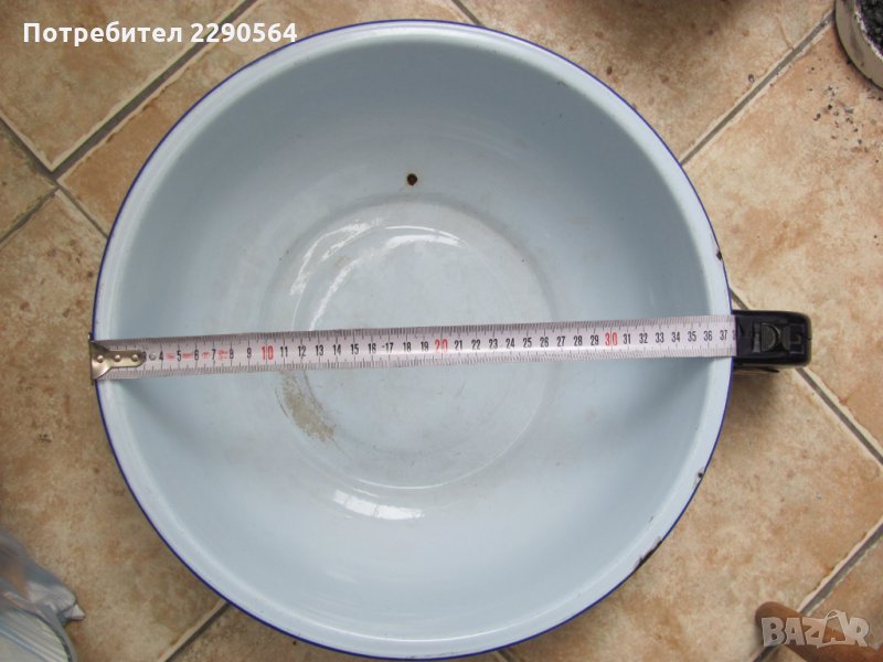 Голям емалйиран леген, снимка 1