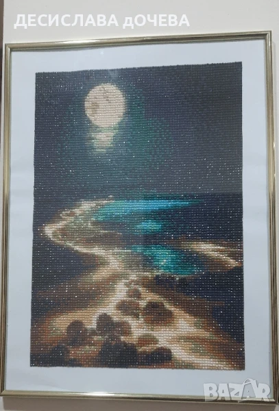 диамантен гоблен с рамка , снимка 1