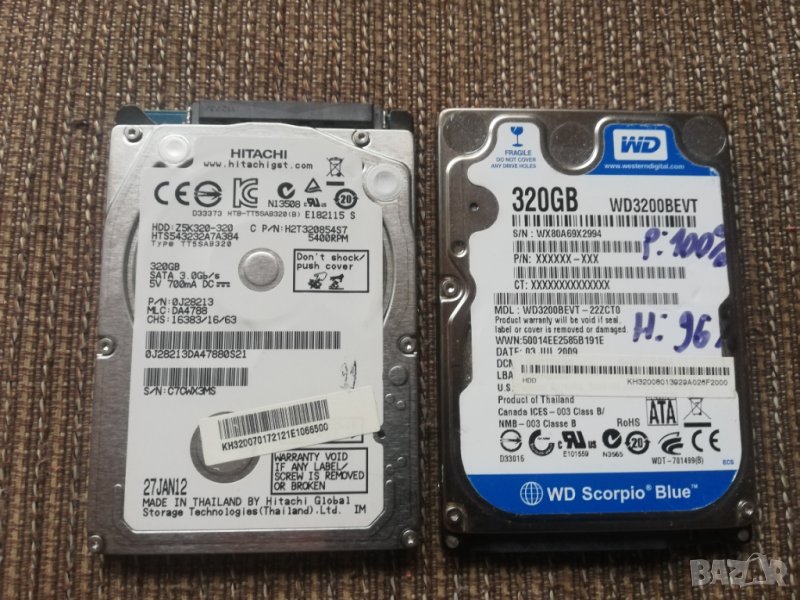HDD 320GB хард диск 2.5" за лаптоп или преносима памет, снимка 1