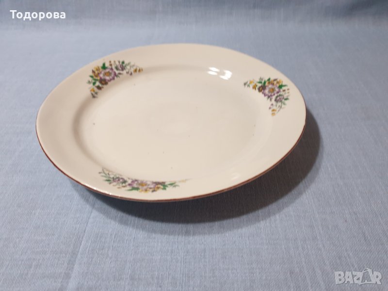 Порцеланово кръгло плато-Дянко Стефанов, снимка 1