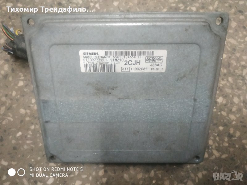 ECU компютър бензин 6S61-12A650-FH 2CJH S120977315H SIM210 FORD Fiesta 1.2 6S6112A650FH, снимка 1