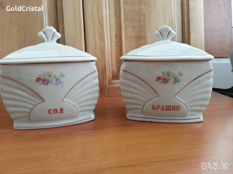 Български порцелан буркани, снимка 1