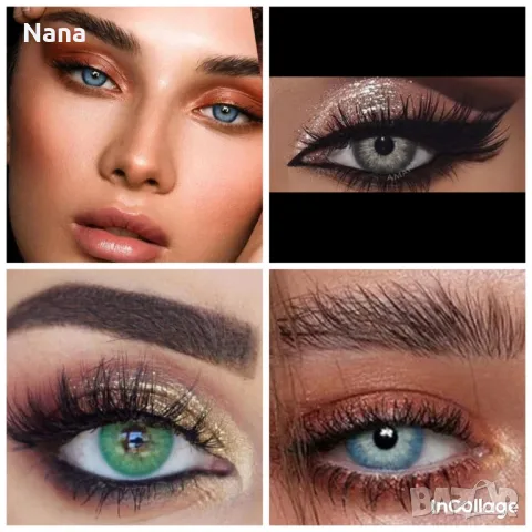 Продажба на екстеншън коси и цветни лещи , снимка 4 - Козметика за лице - 49747002