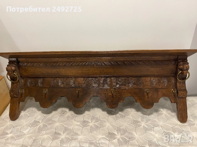 Закачалка дърворезба масив, снимка 2 - Закачалки - 31358534