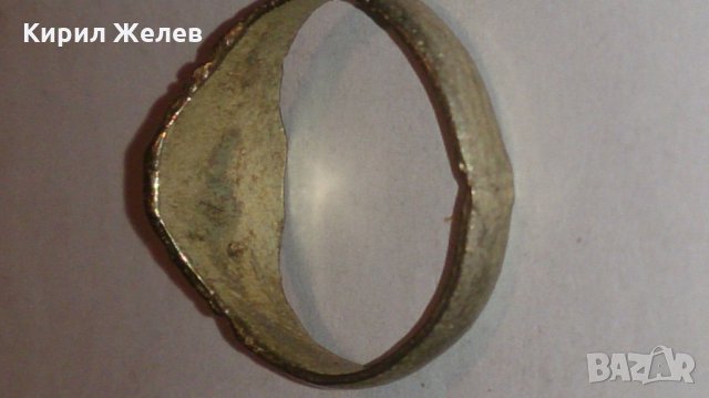 Интересен пръстен сачан ръчна изработка -66801, снимка 4 - Антикварни и старинни предмети - 28875610