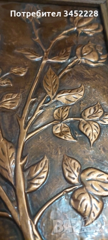 пано медно рамка дървена за ценители 35см 28см , снимка 7 - Картини - 52696130