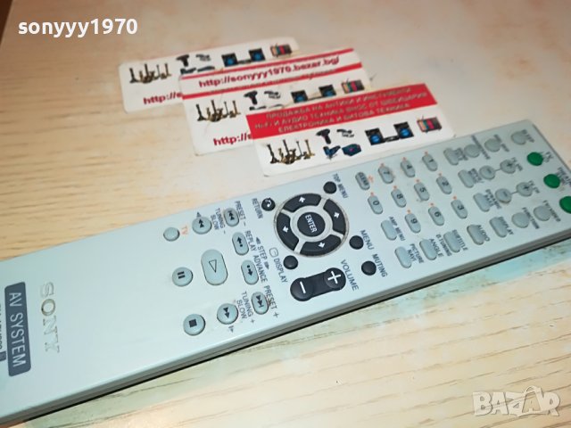 SONY RM-ADU003 AV REMOTE-ВНОС SWISS 2304231100, снимка 5 - Ресийвъри, усилватели, смесителни пултове - 40455433