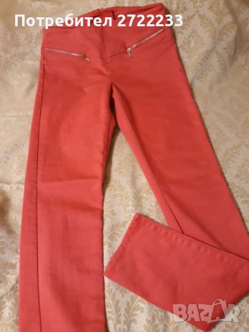 Оранжеви дамски дънки, снимка 3 - Дънки - 39461997