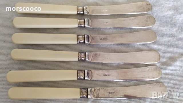 Старинни английски прибори за хранене -,,E.P.N.S.", снимка 6 - Антикварни и старинни предмети - 28358518