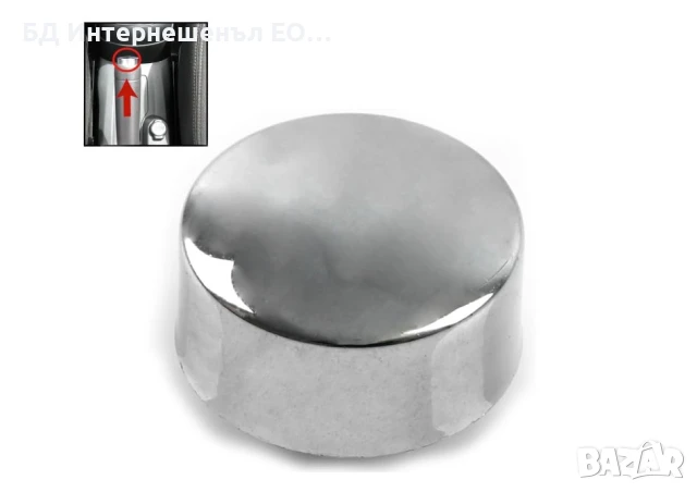 Бутон за ръчна спирачка, Citroen C2 C3, Peugeot 208 307 308, Хром, снимка 3 - Части - 50966705