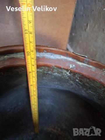 Голямо медно гърне/кашпа/саксия, снимка 12 - Декорация за дома - 51306021