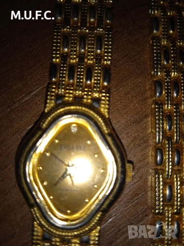 Часовник DIOR 24k позлатен.Уникален, снимка 8 - Дамски - 53099318