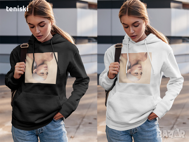  Качествени Суичъри Ariana Grande Ариана Гранде принт Дамски и детски