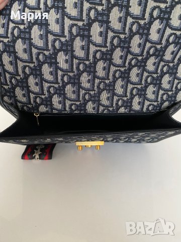 Елегантна Диор/Dior чанта черна от плат с една красива дръжка 24/17/6см , снимка 4 - Чанти - 40712333