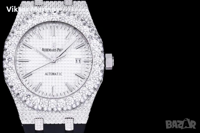 Audemars Piguet Royal Oak – Висок клас реплика, Automatic, Диаманти, снимка 5 - Мъжки - 53223577