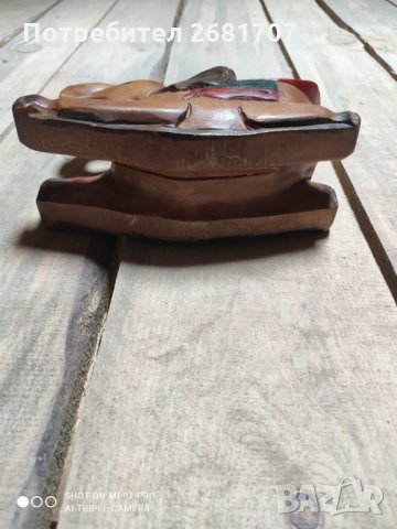 Красива дървена фигурка, снимка 2 - Други ценни предмети - 32879790