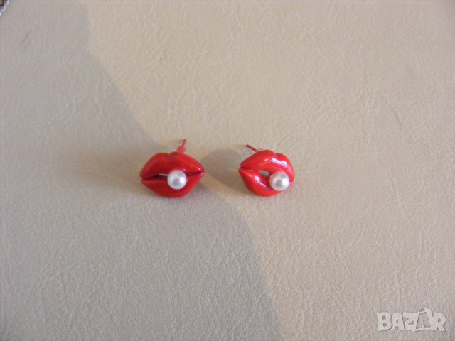  Обеци целувка , снимка 3 - Обеци - 36925574