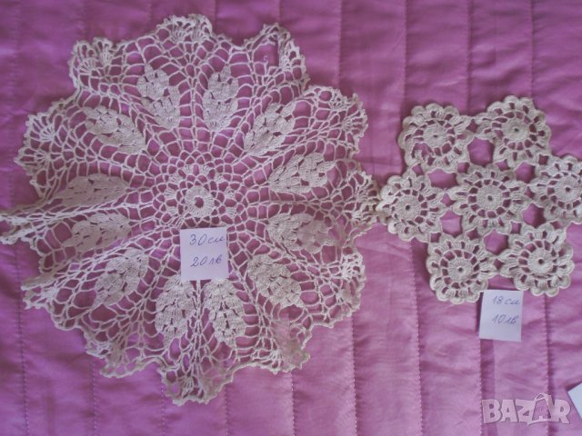 Ръчно плетени покривки на една кука за декорация от соца , снимка 8 - Декорация за дома - 26249630
