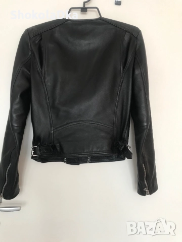 Кожено яке Massimo Dutti XS, снимка 6 - Якета - 51860265