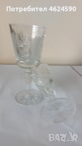 Кристални чаши, снимка 5 - Чаши - 52344023