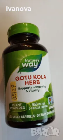 Готу Кола на Natures Way-180 капсули