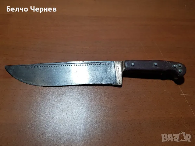 Стар български нож (кован) - 30 см., снимка 2 - Ножове - 49076884