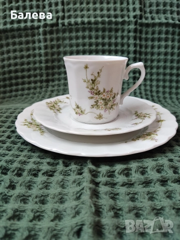 троен сет за чай , снимка 3 - Антикварни и старинни предмети - 52857125