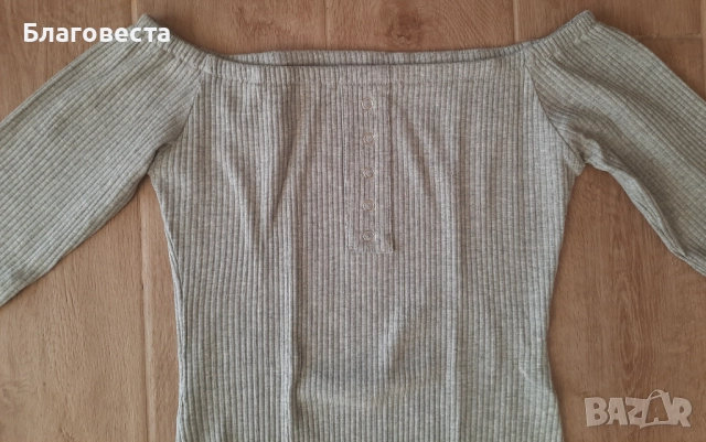 Боди в сив цвят , снимка 2 - Корсети, бюстиета, топове - 52179880