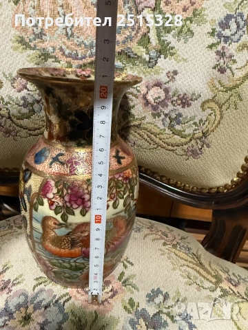 красива стара китайска ваза ръчно рисувана, снимка 7 - Колекции - 52151300