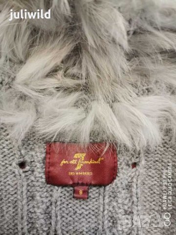 Елек плетен заек, асиметричен, снимка 3 - Елеци - 27687140