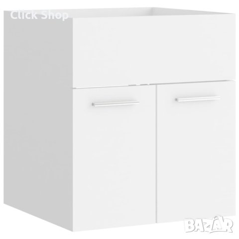Долен шкаф за мивка, бял, 41x38,5x46 см, ПДЧ, снимка 2 - Шкафове - 40825294