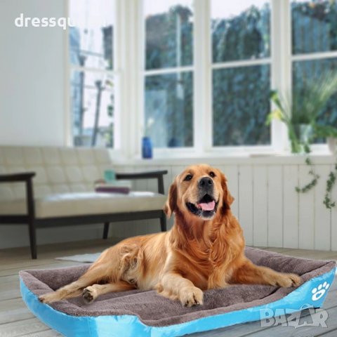 2231 Правоъгълно легло с борд за кучета, снимка 2 - За кучета - 37380439